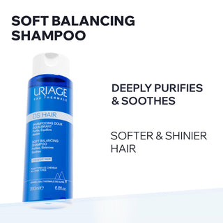 Uriage DS Hair Kerato-Reducing Anti-Dandruff Shampoo - Soothes Scalp, Gentle Hair Care, 5.07 fl oz - Glamourous Grace