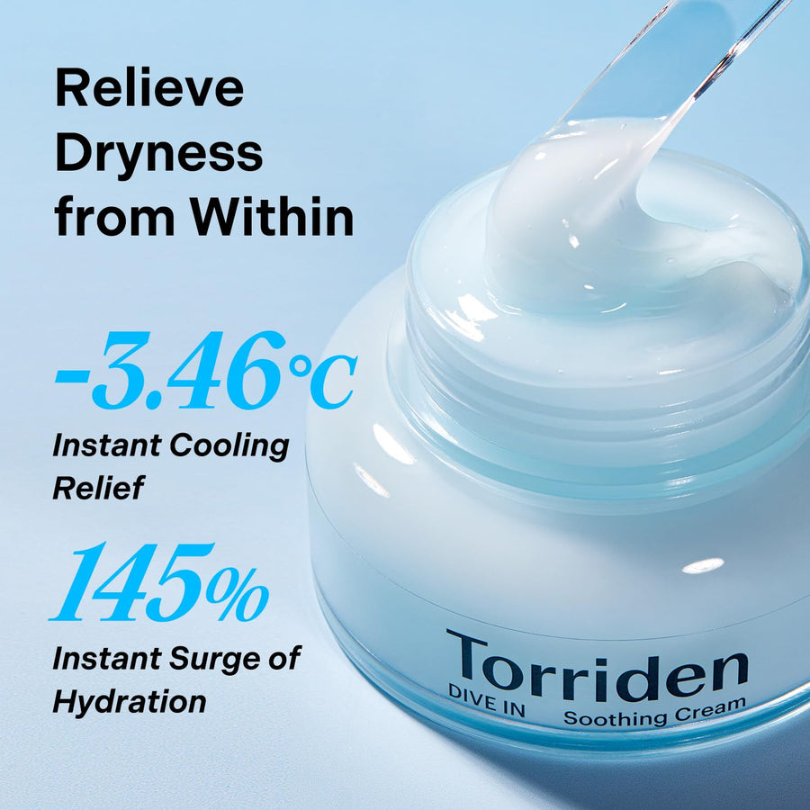 Torriden Dive In Low Molecular Hyaluronic Acid Soothing Cream - Glamourous Grace