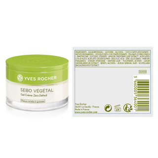 Yves Rocher Sebo Vegetal Zero Blemish Moisturizing Gel Cream 50ml - Glamourous Grace