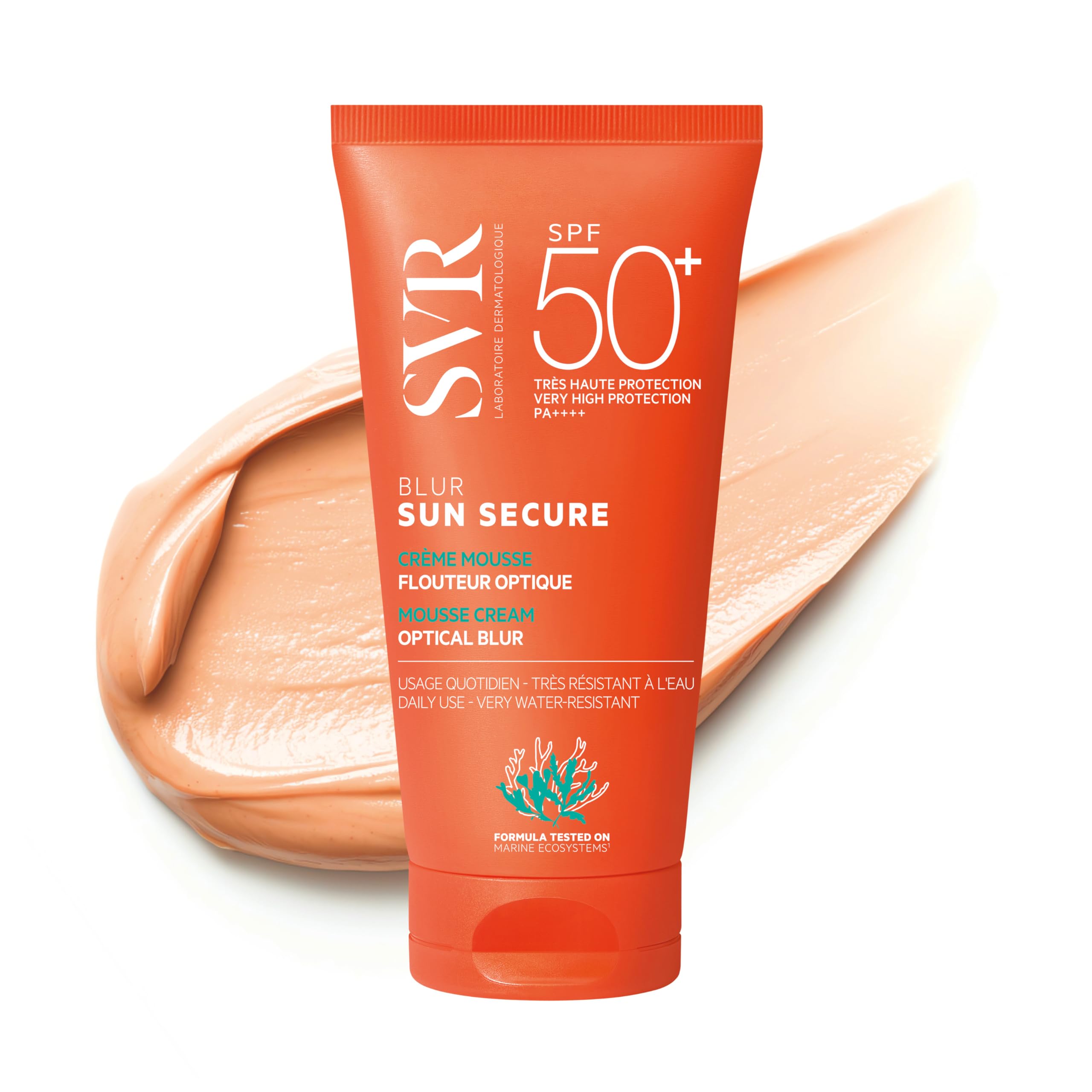 SVR Blur Sun Secure Sunscreen SPF50+ 50ml - Non-Comedogenic Moisturizing Sun Protection - Glamourous Grace