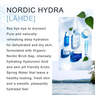 Lumene Nordic Hydra Arctic Agua Cleansing Foam - Gentle Facial Cleanser for All Skin Types with Arctic Spring Water - Glamourous Grace