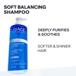 Uriage DS Hair Anti-Dandruff Shampoo 500ml - Gentle Daily Cleansing for All Hair Types - Glamourous Grace
