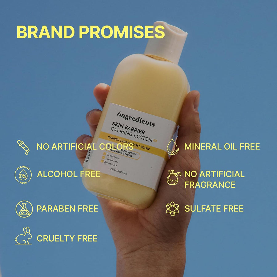 ongredients Skin Barrier Calming Lotion Barrier Care & Boost Glow - Glamourous Grace