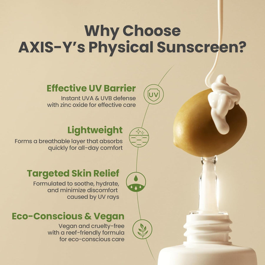 AXIS-Y Complete No-Stress Physical Sunscreen SPF50+ PA++++ - Glamourous Grace