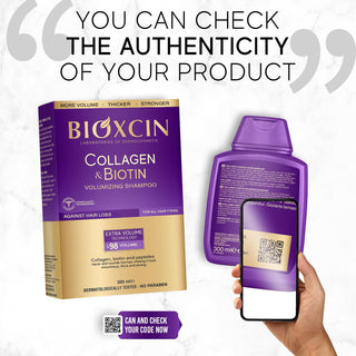 Bioxcin Biotin Supplement and Shampoo Set for Hair Loss Treatment and Hair Health Support - Glamourous Grace