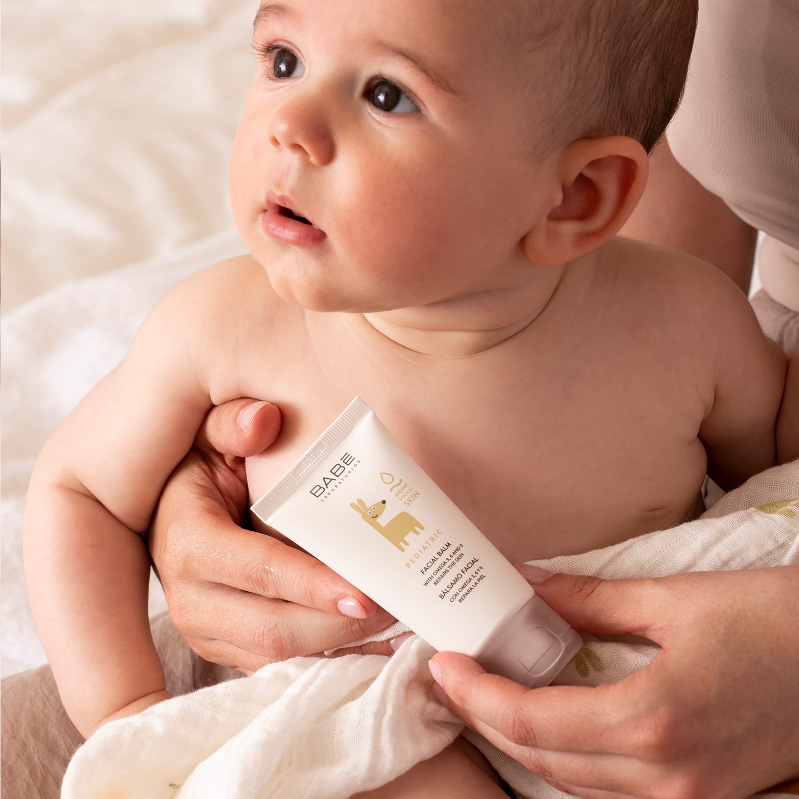 Babe Baby Facial Balm 50ml - Soothing Atopic Skin Care for Infants with Omega Fatty Acids - Glamourous Grace