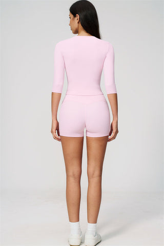 The Natalia Half-Sleeve Top Shorts 2-Piece Set