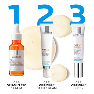 La Roche Posay Redermic C Anti-Wrinkle Cream for Normal to Combination Skin - Hydrating, Vitamin C Enriched Skincare - Glamourous Grace