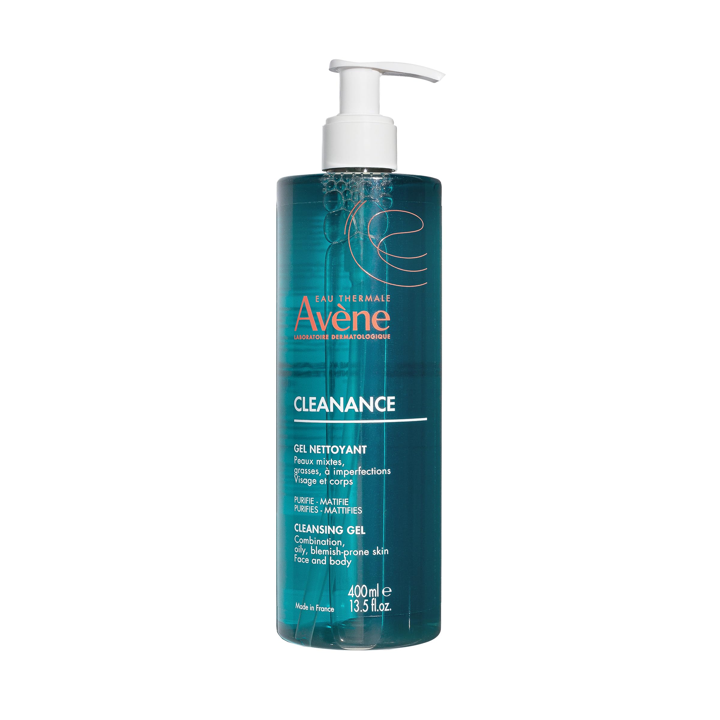 Avene Cleanance Cleansing Gel for Combination/Oily Skin - Gentle, Non-comedogenic, 13.53 fl oz - Glamourous Grace