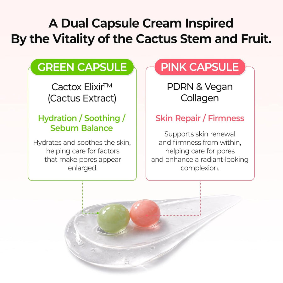 Dr.Melaxin CACTOX Pore Relief Dual Capsule Cream - Glamourous Grace