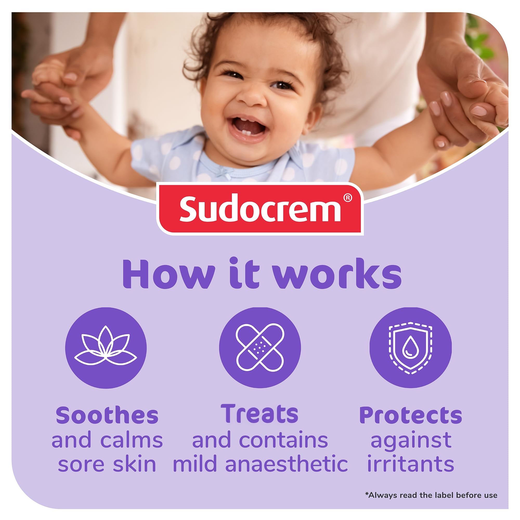 Sudocrem Baby Care Cream 125g - Diaper Rash Relief & Skin Protection - Glamourous Grace