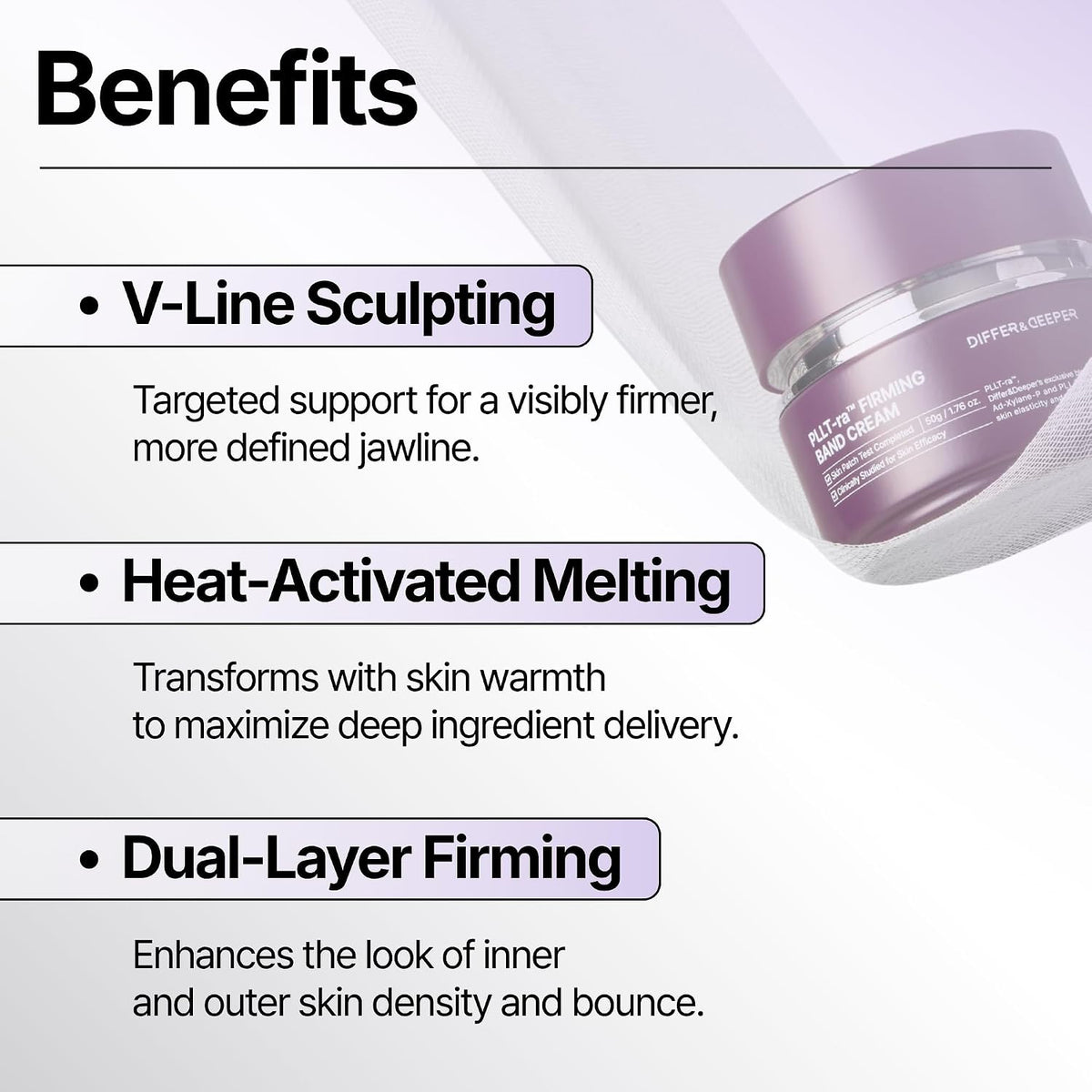 DIFFER&DEEPER PLLT-ra Firming Band Cream (50g) - Glamourous Grace