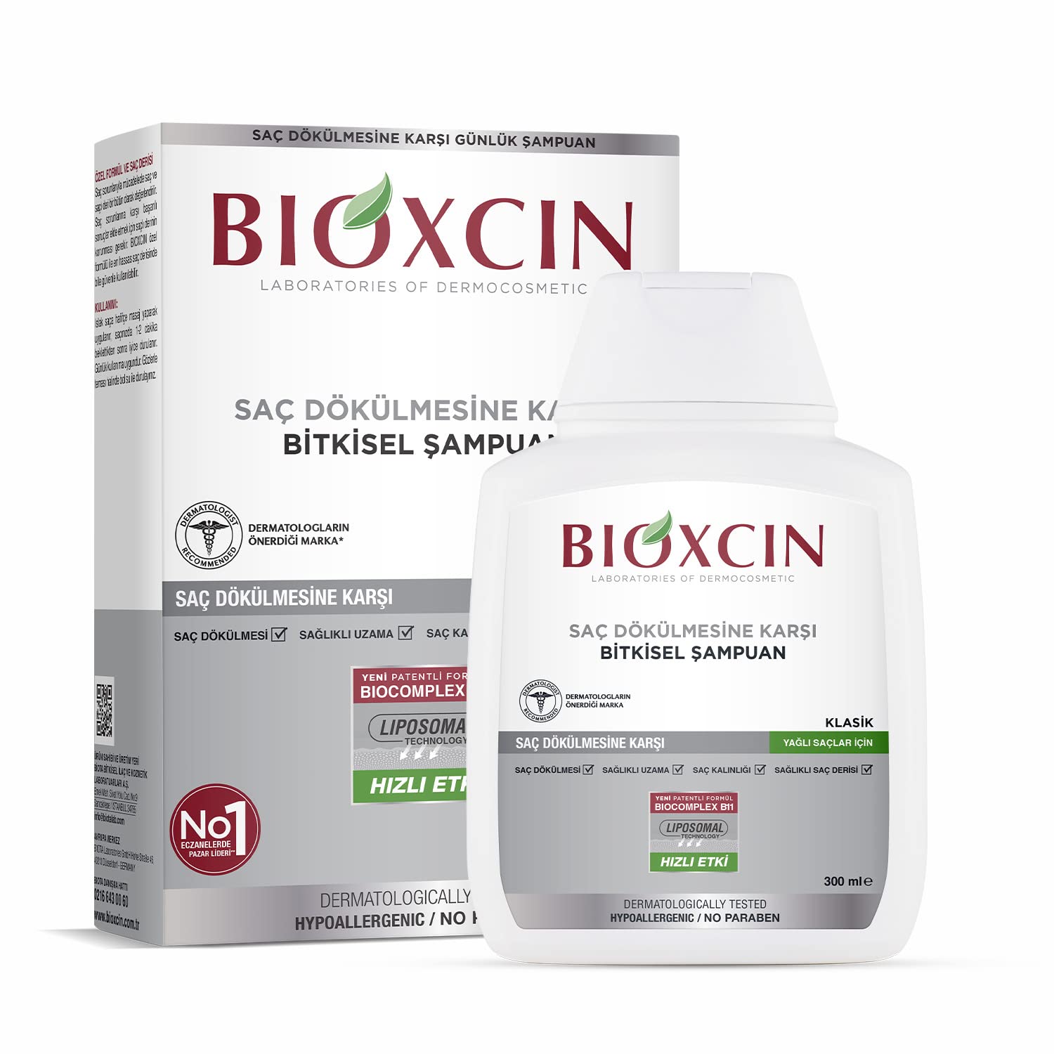 Bioxcin Anti-Hair Loss Shampoo for Oily Hair - Strengthens Hair Follicles, Prevents Hair Loss - Glamourous Grace