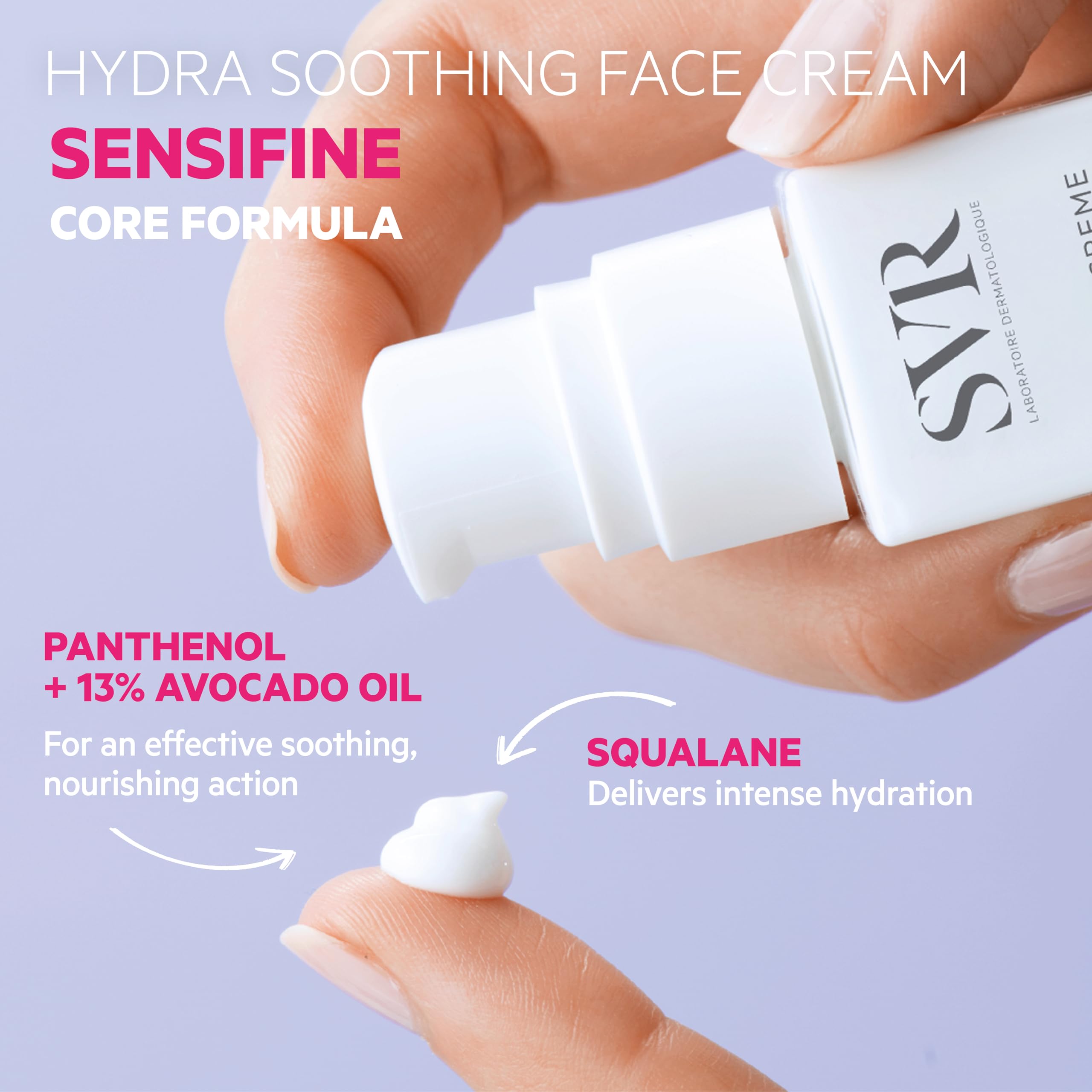 SVR Sensifine Hydra Moisturizing Cream for Dry & Sensitive Skin - Natural Skincare, Hydrating & Nourishing Cream, 1.35 fl oz - Glamourous Grace