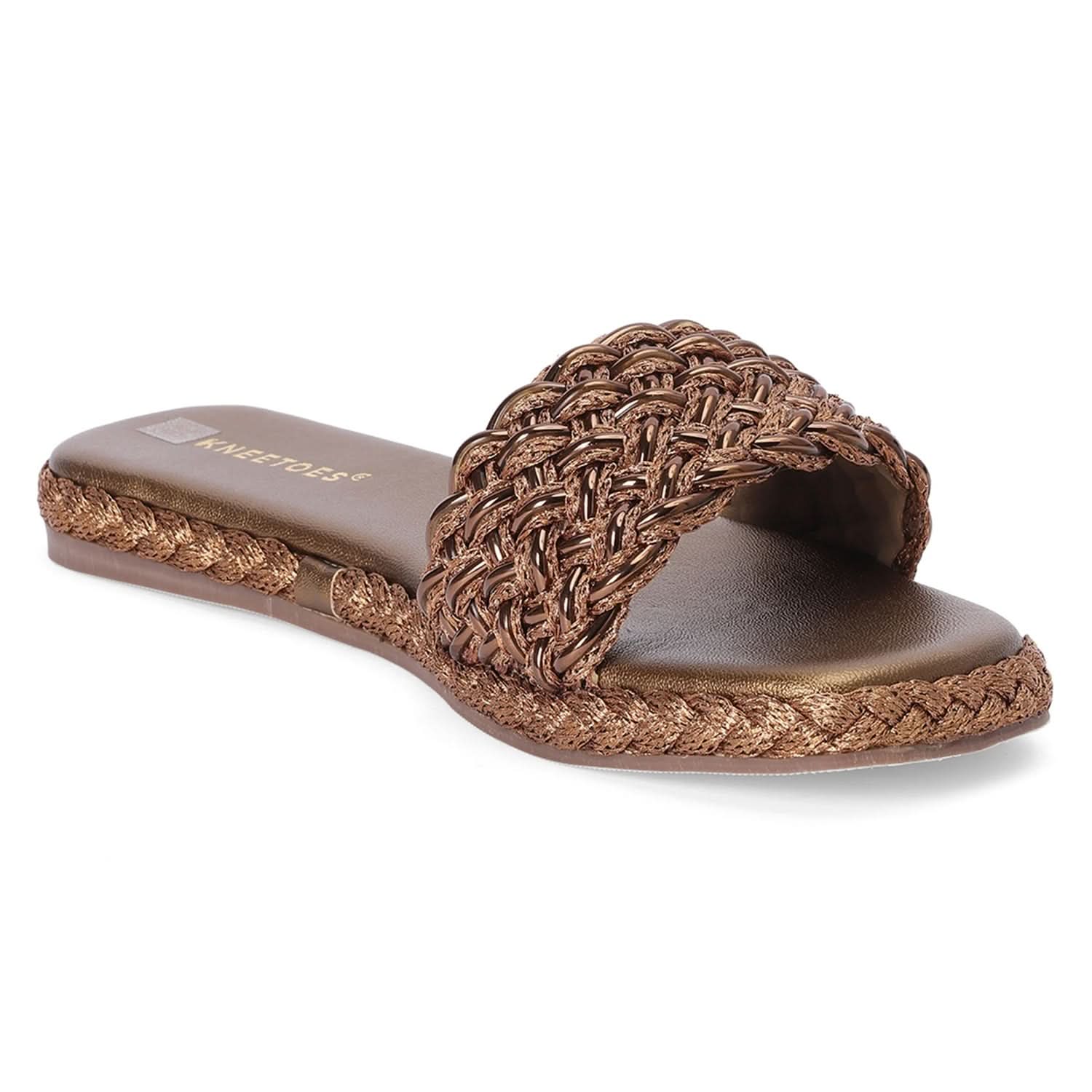 Lyra - Bronze Slip-Ons - Glamourous Grace
