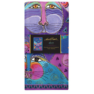 Laurel Burch Flutterbyes Cotton Tea Towel – Flat Weave, Absorbent