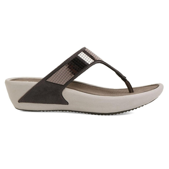 Paloma- Grey Thong Slip-Ons