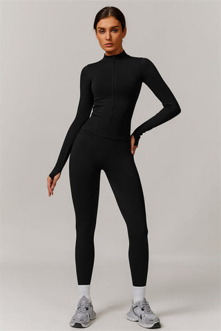 The Nova Luxe Jacket Sports Bra Leggings 3-Piece Set
