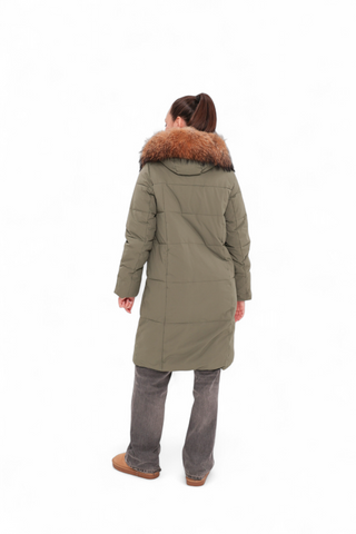 Genuine Fur Trim Bio-Down Fill Coat