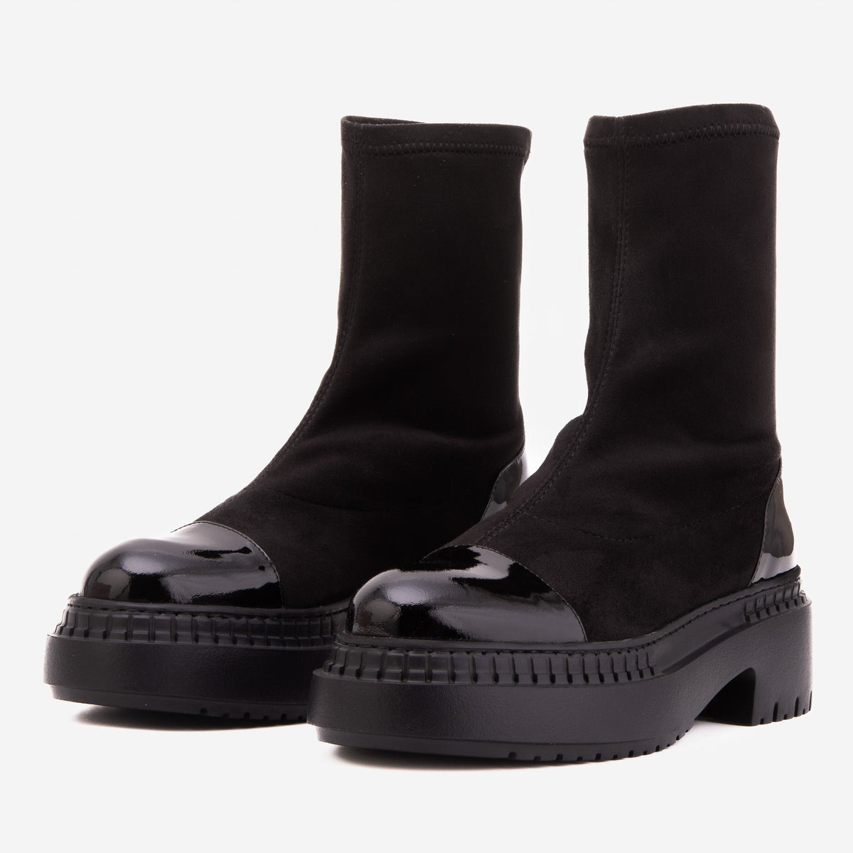 The Sorella Black Tip Suede Leather Women’s Boot