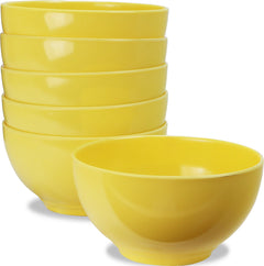 6pc Melamine Bowl Set, Lemon