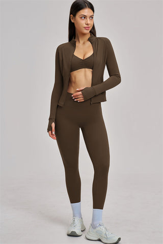 The Swoon Jacket Sports Bra Leggings 3-Piece Set