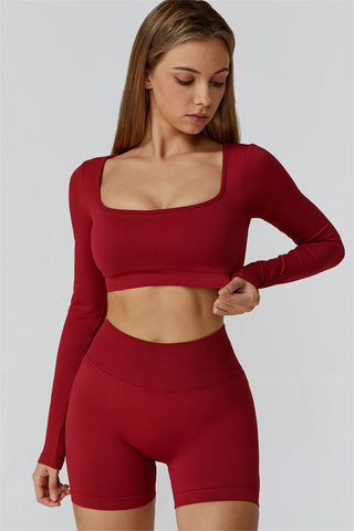 The Reign Long Sleeve Crop Top