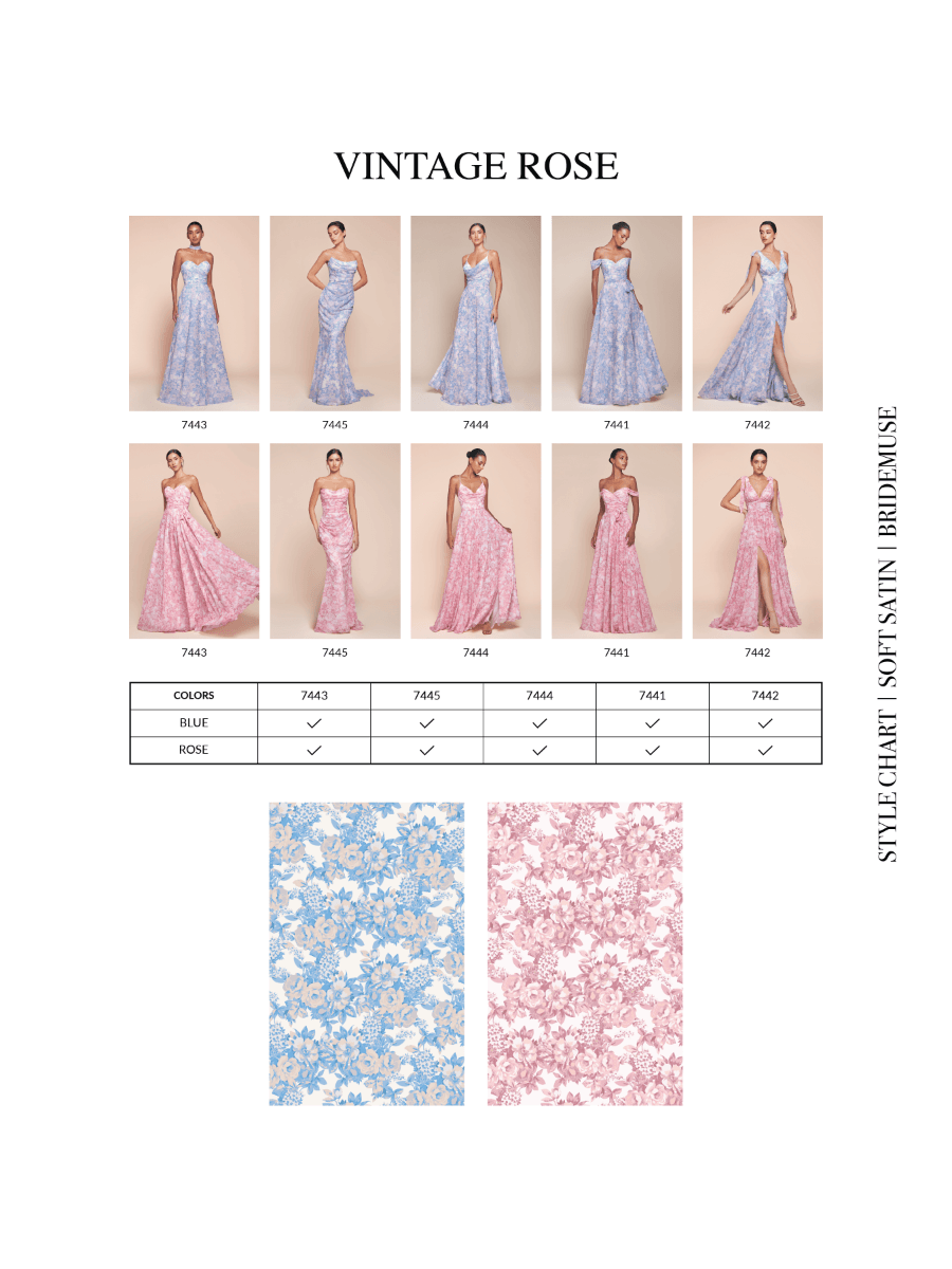 Ladivine 7443 Dress Strapless A-Line Floral Satin Dress - Glamourous Grace