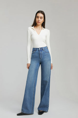 Angeles High Rise Baggy Jeans HJ103 - Glamourous Grace