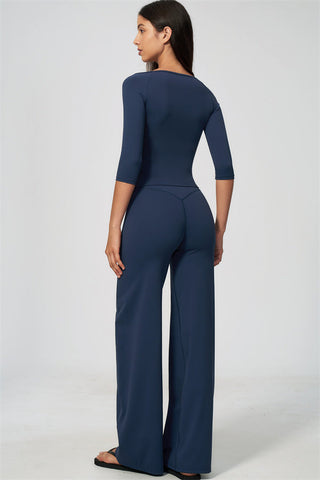 The RiseFit Half-Sleeve T-Shirt Straight Leg Pants 2-Piece Set
