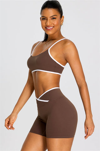 The Dwell Sports Bra Shorts 2-Piece Set