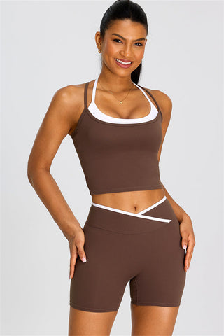 The Dwell Crop Top Shorts 2-Piece Set