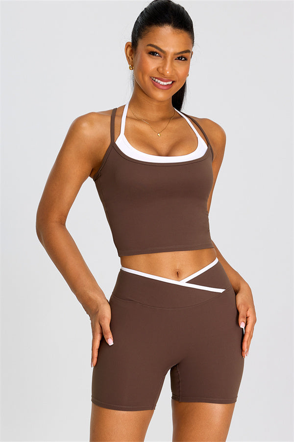 The Dwell Crop Top Shorts 2-Piece Set