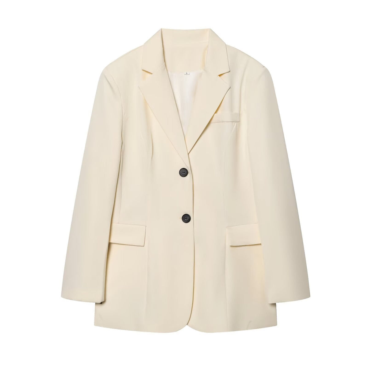 Women's Jacket Cream Oversized Blazer BYMANYC ® New York WALL STREET CREAM SINGLE-BREASTED - New Collection