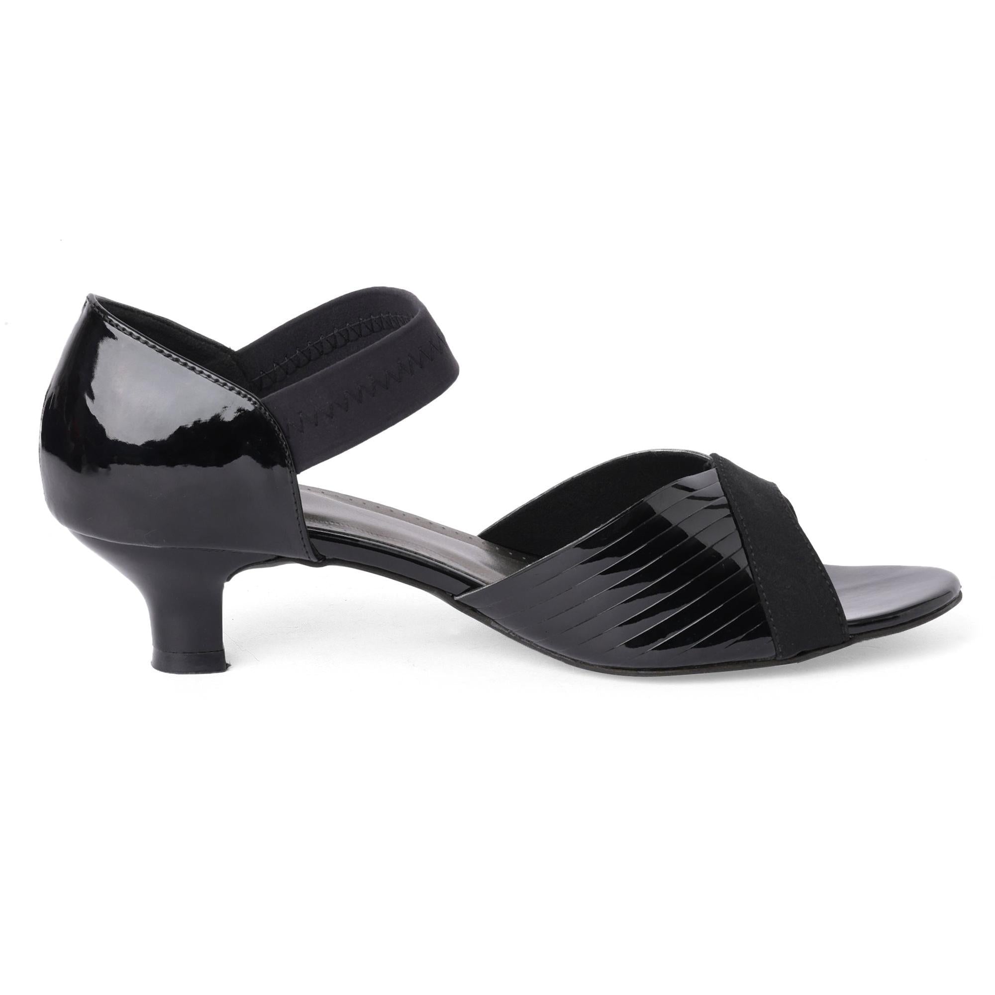 Endura - Black Kitten Heels - Glamourous Grace