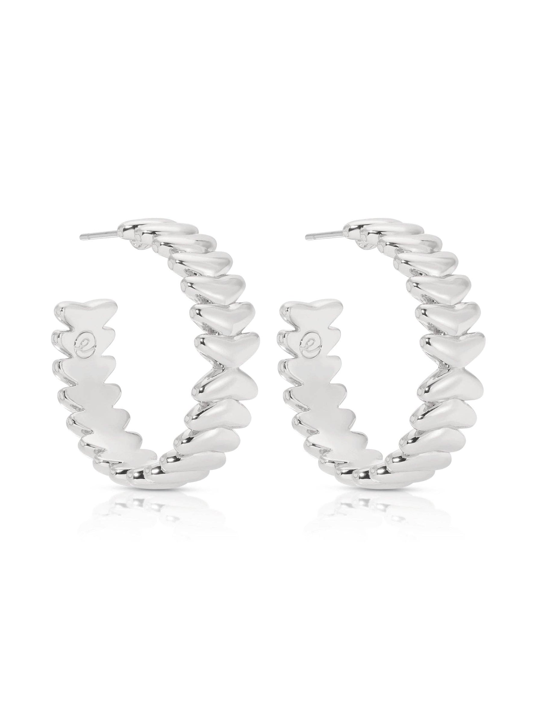 Medium Metal Moderna Hoops