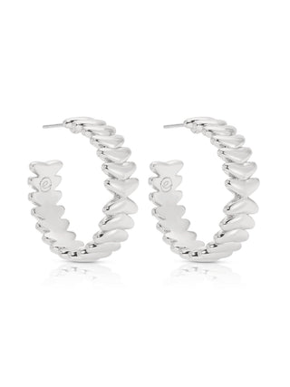 Medium Metal Moderna Hoops