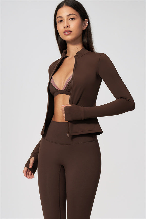 The Seraphine Jacket Sports Bra Leggings 3-Piece Set