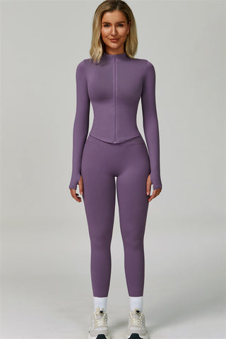 The Empower Jacket Sports Bra Leggings 3-Piece Set