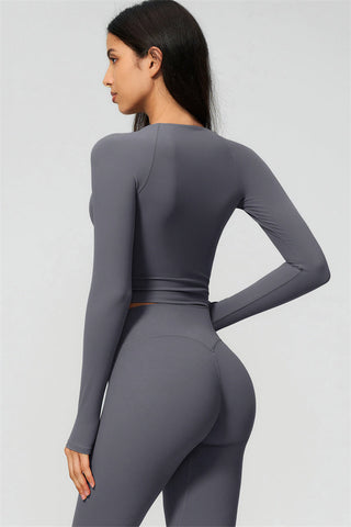 The Lox Long Sleeve Crop top Leggings 2-Piece Set