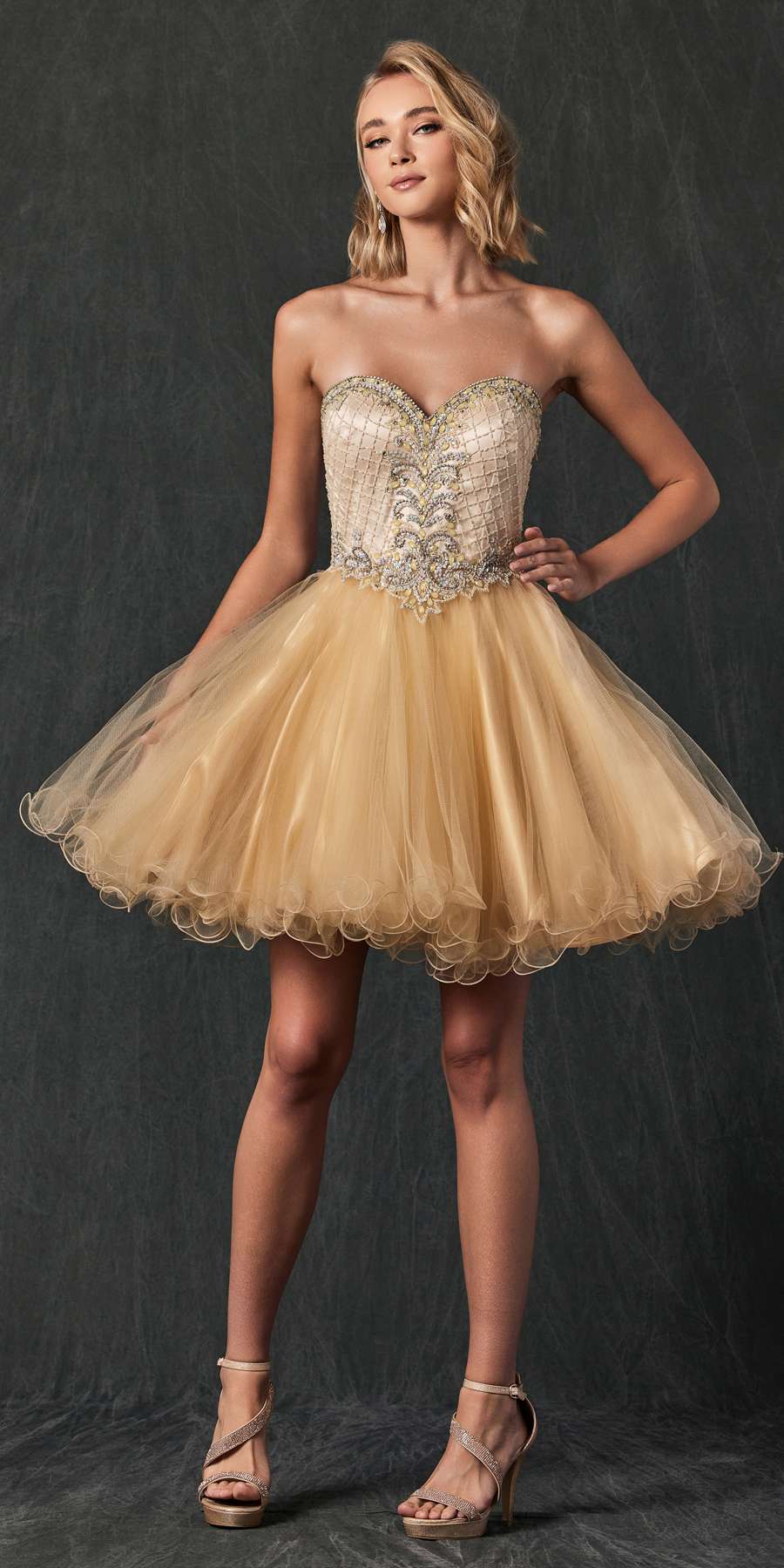 Juliet 778 Sweetheart Neckline Corset Back Dress - Glamourous Grace