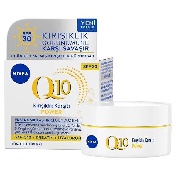 Nivea Q10 Power Anti-Wrinkle Day Cream with SPF30 - Hydrating Face Moisturizer for Women - Glamourous Grace