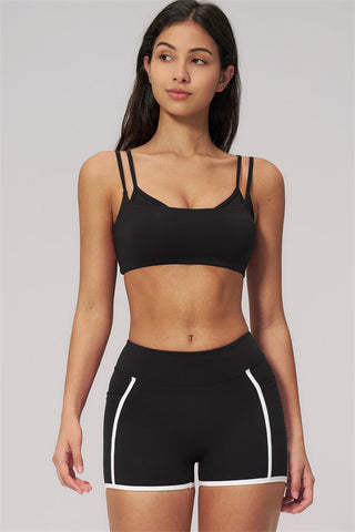 The Clarity Dual Strap Sports Bra Shorts 2-Piece Set