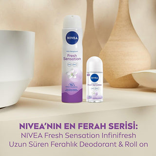 Nivea Fresh Sensation Women's Roll On Deodorant 1.69oz - Long Lasting - Glamourous Grace