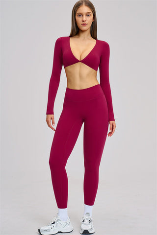 The Zestful Long Sleeve Crop Top