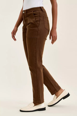 Judy Blue High Waist Aurora Weekender Mahogany Jeans with Knee Darts