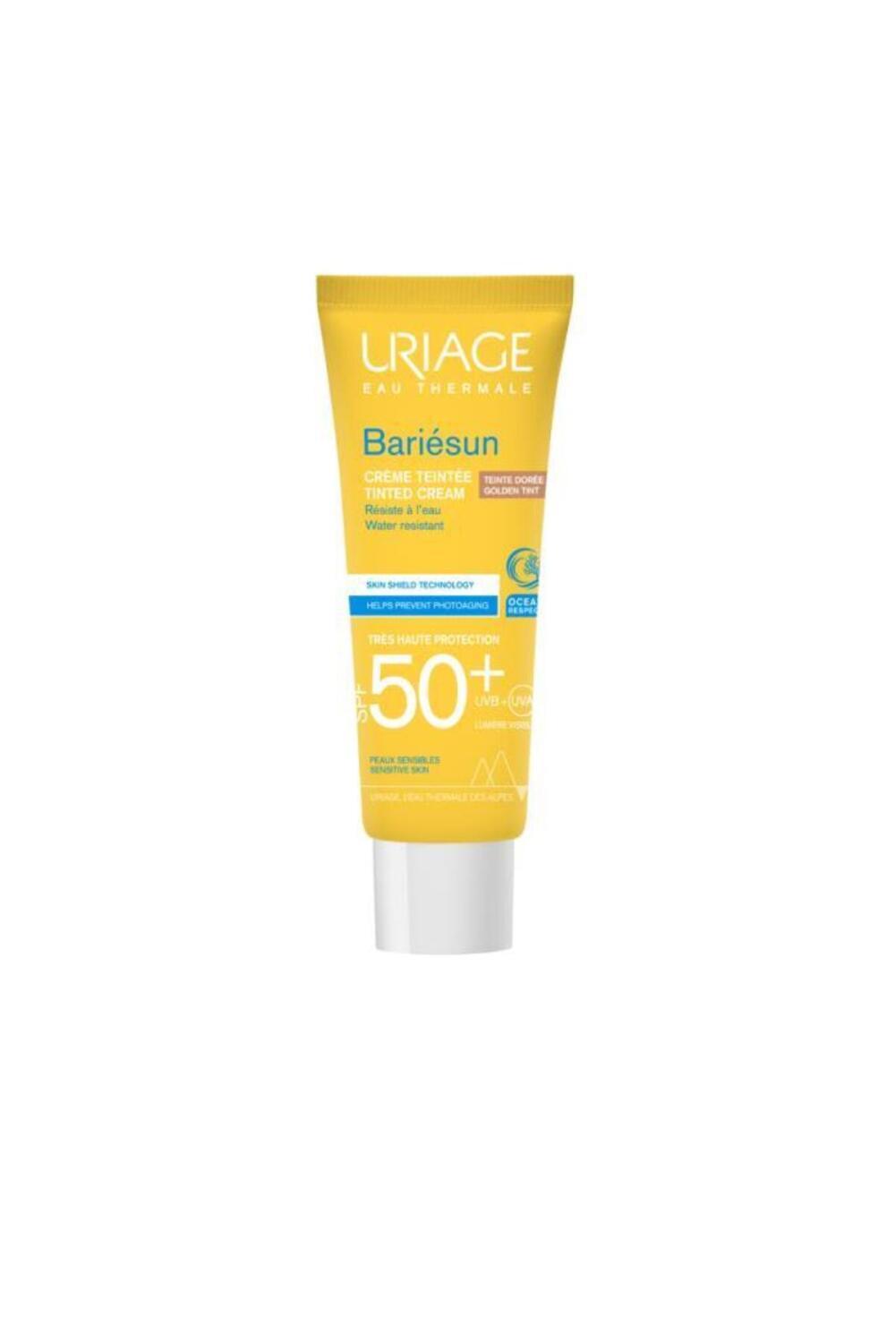 Uriage Bariesun Golden Tinted Sunscreen SPF 50+ - Anti-Aging Sun Protection for Sensitive Skin - Broad Spectrum UVA/UVB Defense, Non-Comedogenic, 1.69 fl oz - Glamourous Grace