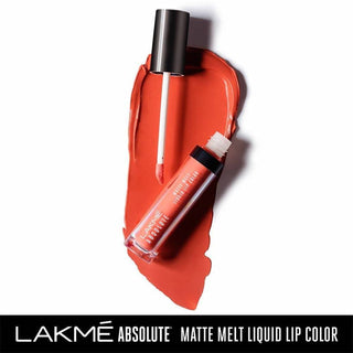 Lakme Absolute Matte Melt Liquid Lip Color - Crazy Tangerine