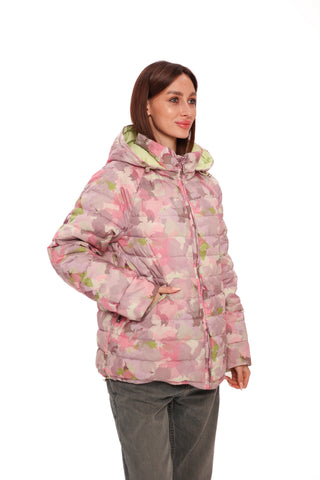 Reversible Demi-Season Jacket in Iris/Lemongrass