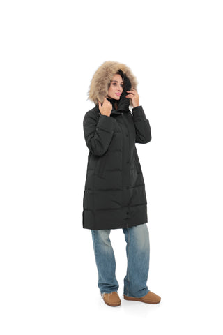 Sydney Genuine Fur Trim Down Parka